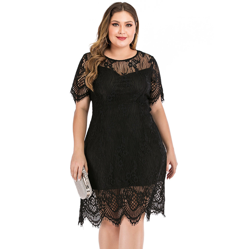 Curve Ladies Lace Dress