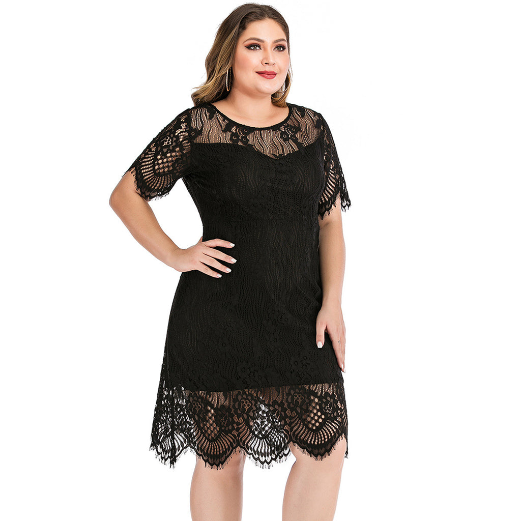 Curve Ladies Lace Dress