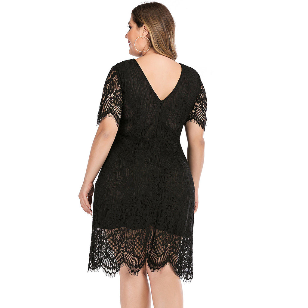 Curve Ladies Lace Dress