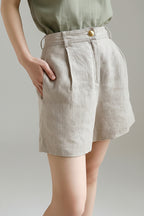 Cotton Linen Shorts