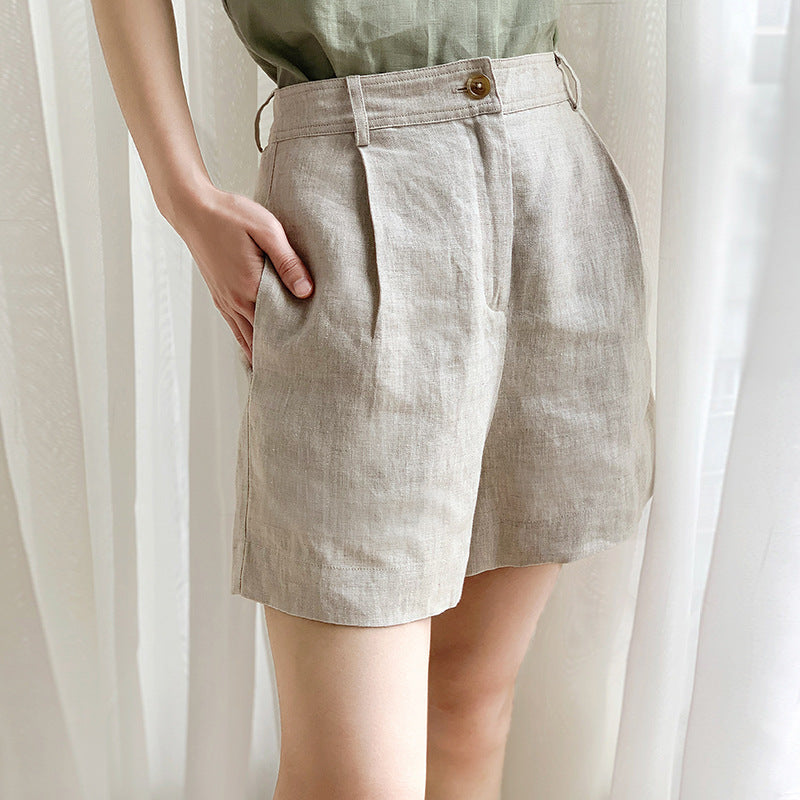 Cotton Linen Shorts