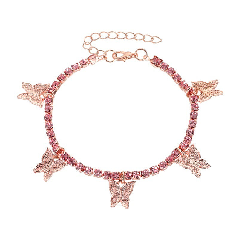 Butterfly Claw Chain Anklet Bracelet