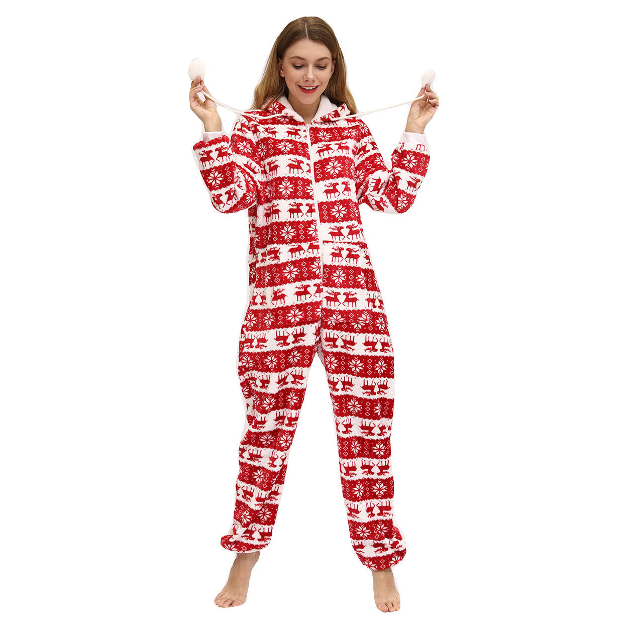 Festival Deer & Snowflake Flannel Pajamas – ALL HERZ FASHIONS