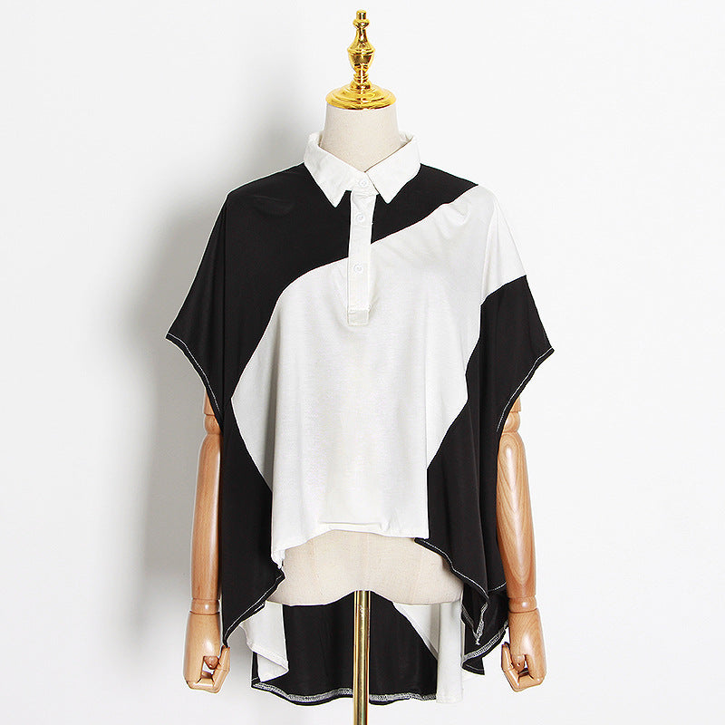 Loose Asymmetric Casual T shirt Top