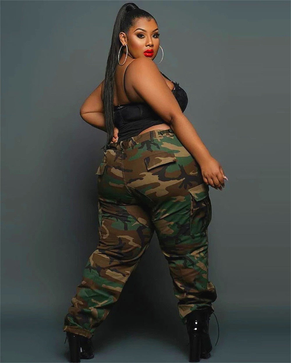 Curve Street Casual Camouflage Pants