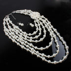 Pearl Flower Sweater Necklace