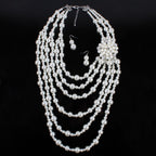 Pearl Flower Sweater Necklace