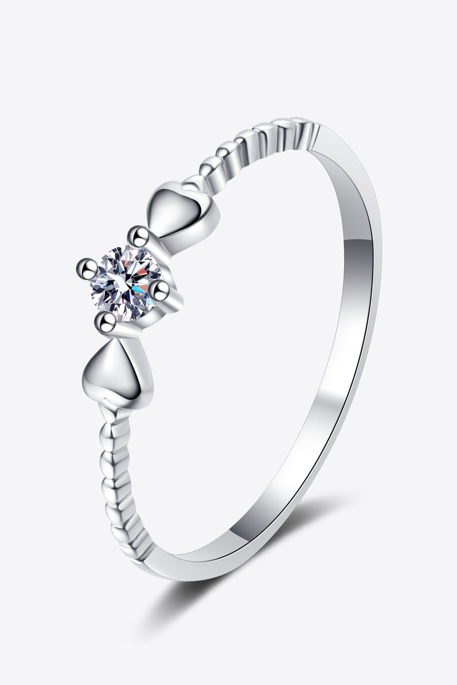 Adored Moissanite Heart Ring