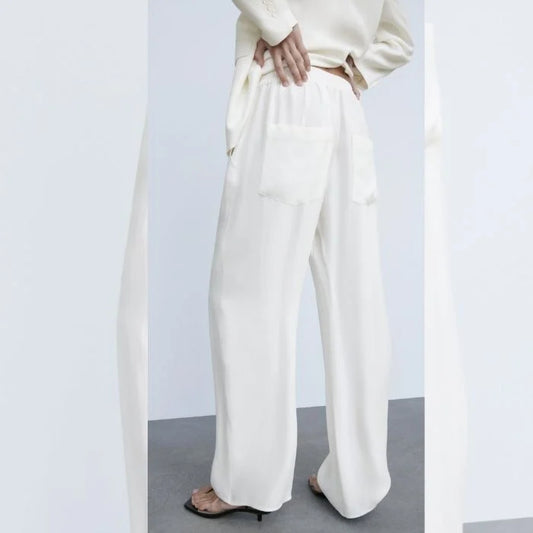 Casual Idle Wide Leg Pants