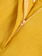 Retro Slimming Yellow Straight Pants