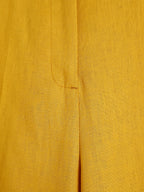 Retro Slimming Yellow Straight Pants
