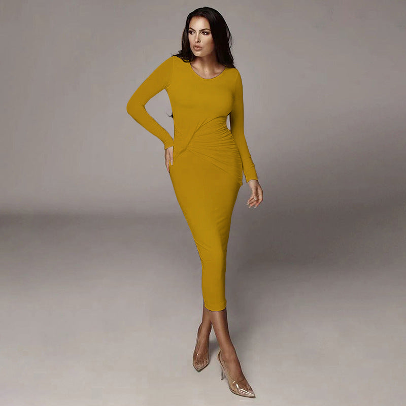 Sheath Mid-Length Slimming Dress