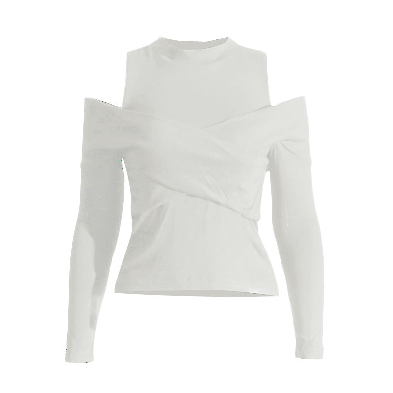 Off Shoulder Bottoming T shirt