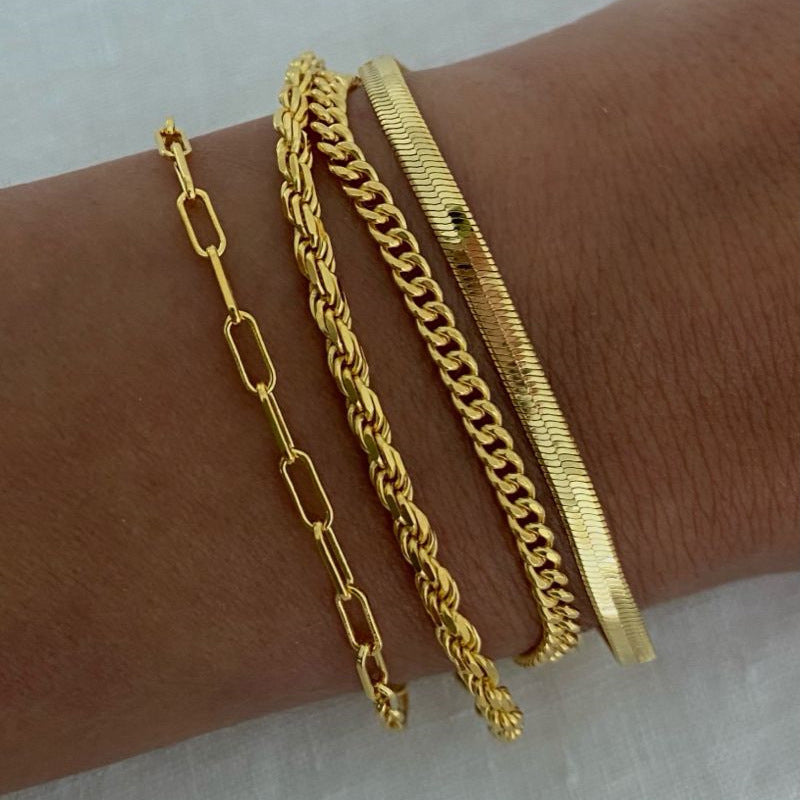 Stainless Steel Bead Chain Bracelet