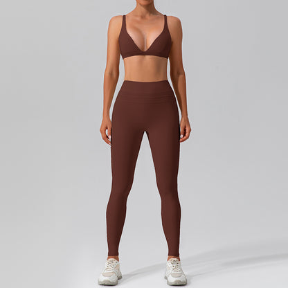 Nude Feel Sports Bra & Active Pants Set