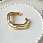 Irregular Silver Ring Bracelet