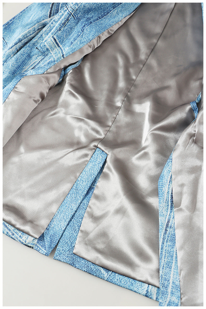 Cowboy Graffiti Printing Blazer