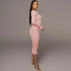 Slim Square Collar Dress