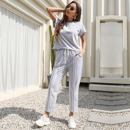 Top & Long Trousers Two-piece Set