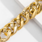 Geometric Metal Chain Bracelet