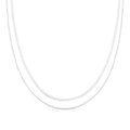 Sterling Silver Double Layer Necklace