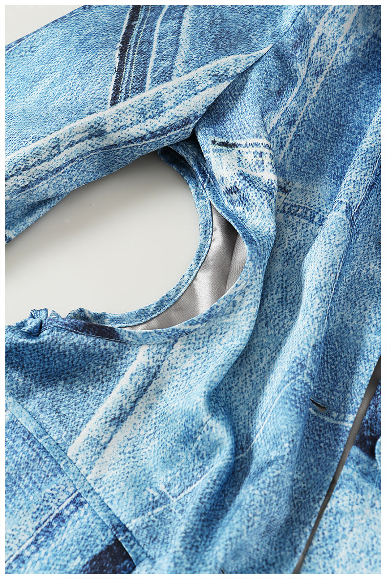 Cowboy Graffiti Printing Blazer