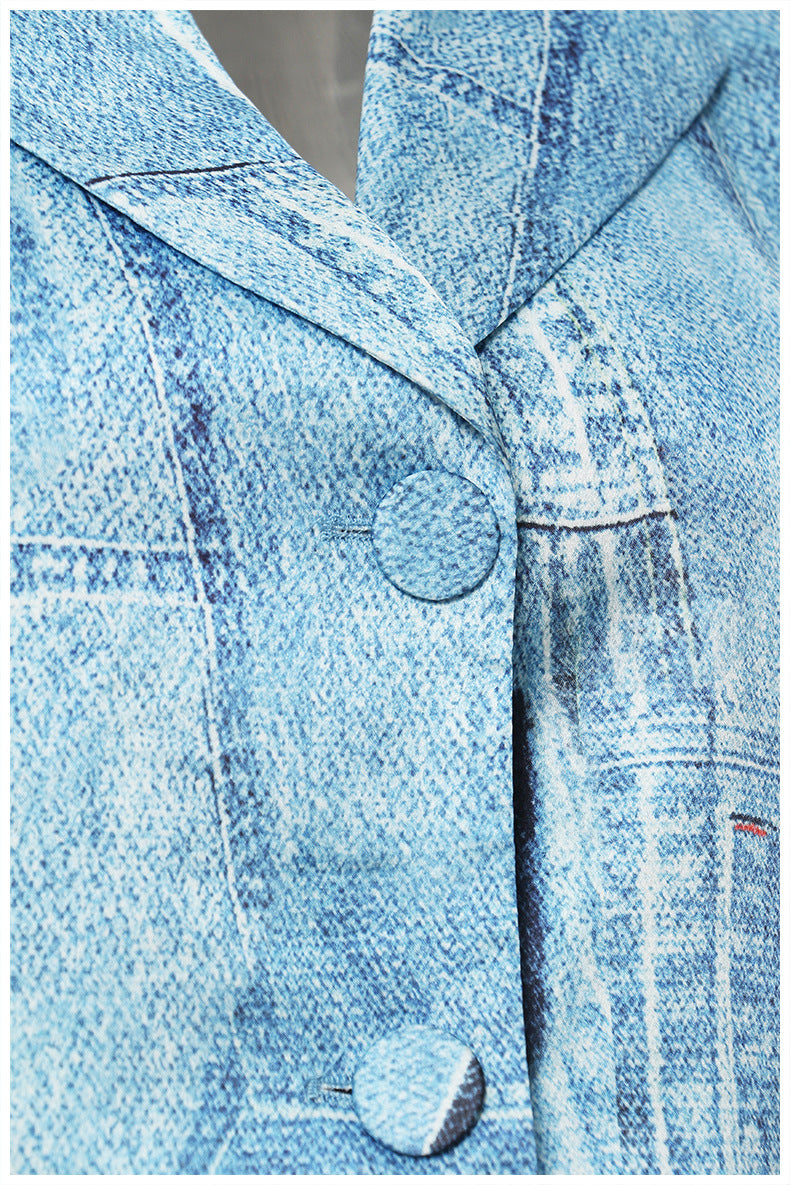 Cowboy Graffiti Printing Blazer