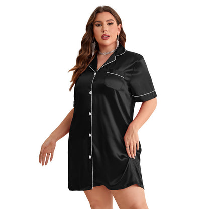 Plus Size Silk Pajamas