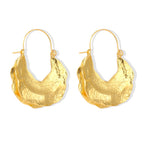 Retro Drop-shaped Metal Pendant Earrings