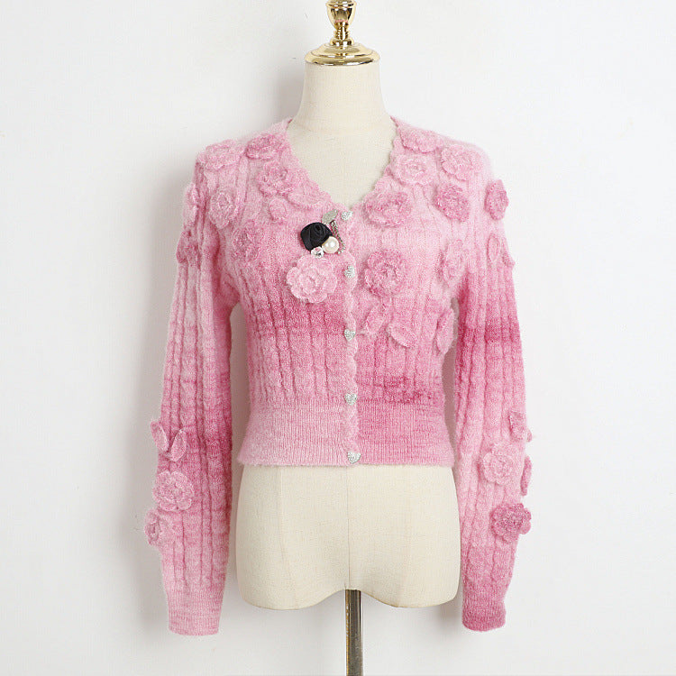 Mohair Pink Sweater