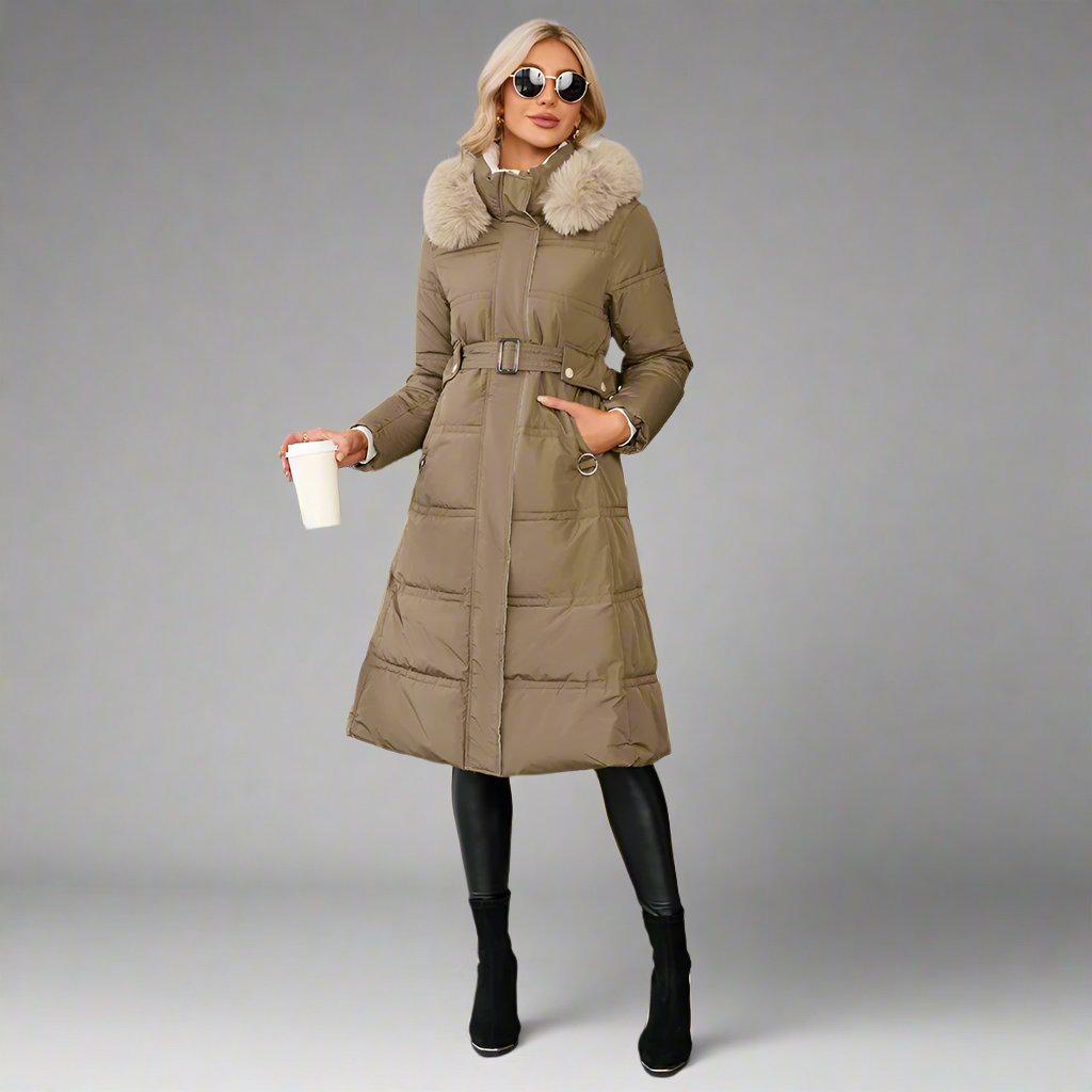 Fur Collar Winter Padded Coat - ALL HERZ FASHIONS