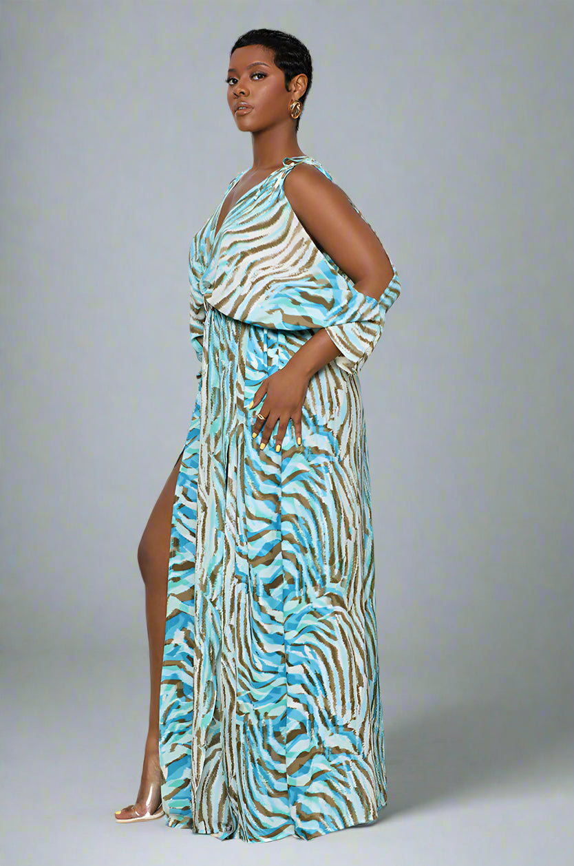 Slit French Suspender Dress