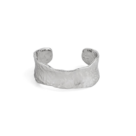 Punk Metal Notch Pitted Bracelet