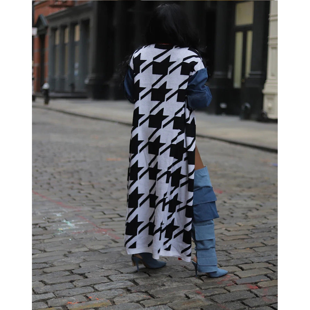 Stitching Double-Layer Cardigan