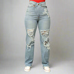 Washed Ripped Jeans