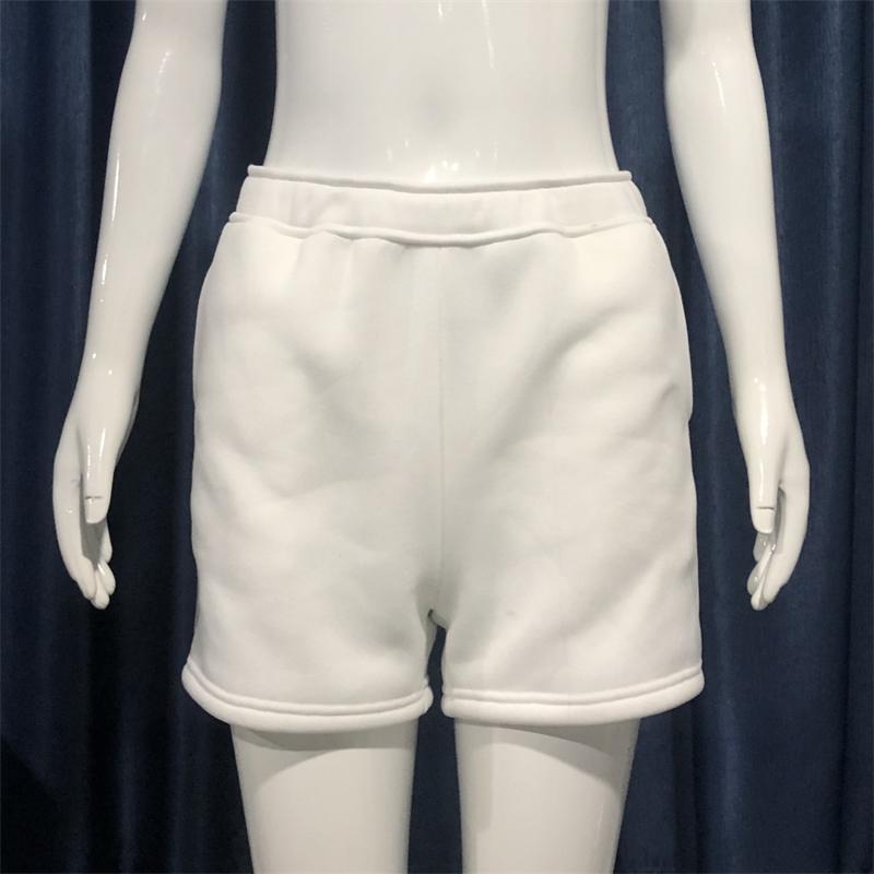 Casual Fleece Elastic Waist All-Match Active Shorts