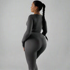 Long Sleeve Sports Yoga Pants Suit