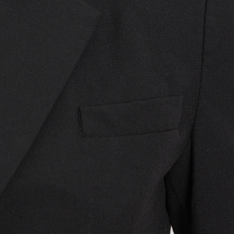 Rhinestone Sheath Slim Short Skirt & Blazer Set