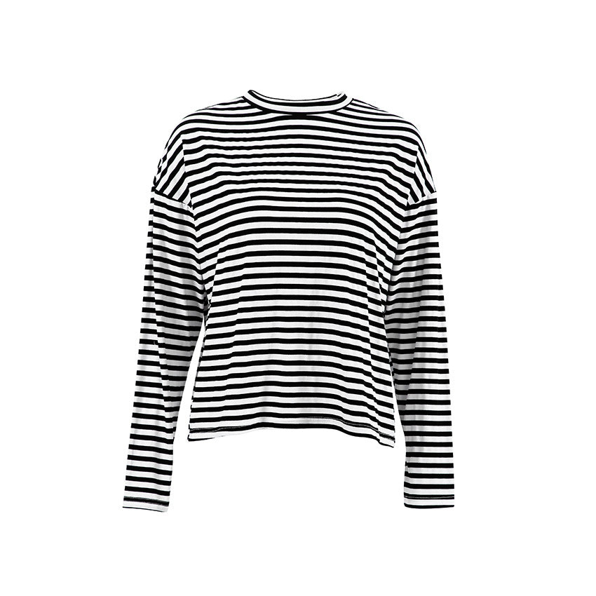 Black & White Striped T Shirt