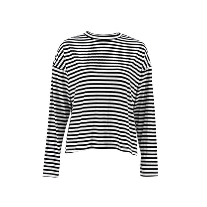 Black & White Striped T Shirt