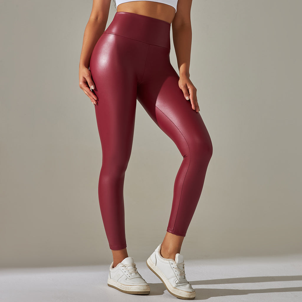 Faux Leather Winter Leggings