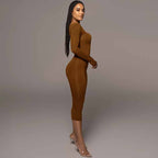Slim Square Collar Dress