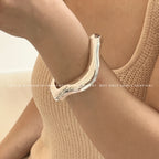 Irregular Silver Ring Bracelet