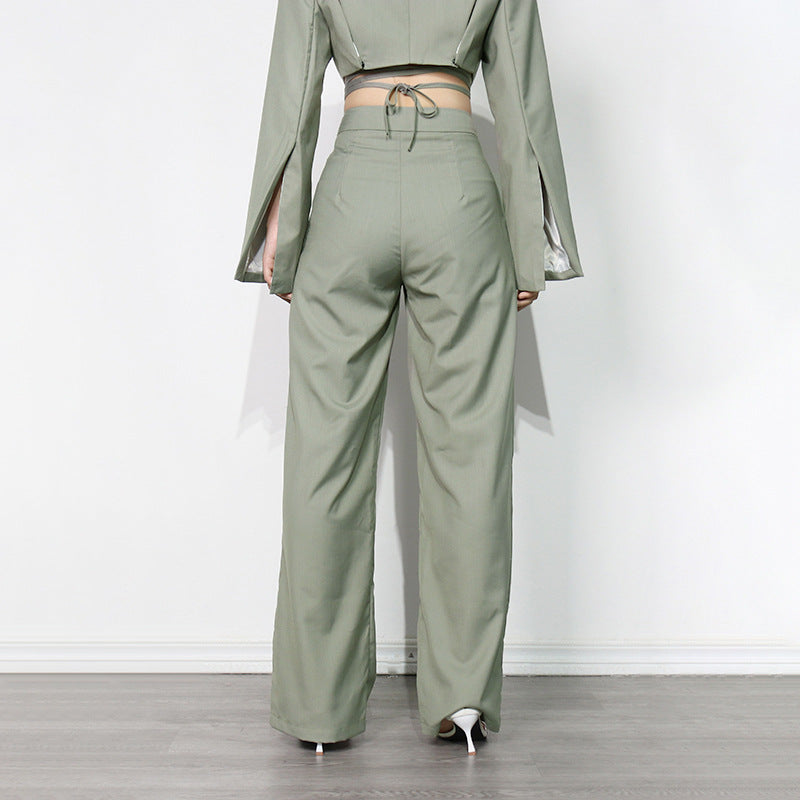 Office Straight Casual Pants