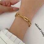 Retro 18K Gold Plated Chain Bracelet