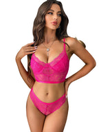 Rose Red Lace Underwear