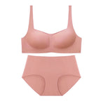 Square Collar Tube Top Bra & Panties Sets