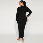 Curve Split French Dress