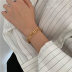 Retro 18K Gold Plated Chain Bracelet