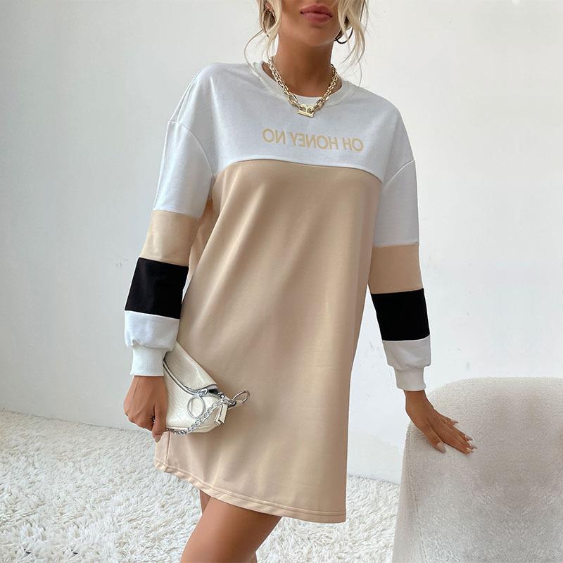 Long Sleeved Loose Pullover Shirt Dress